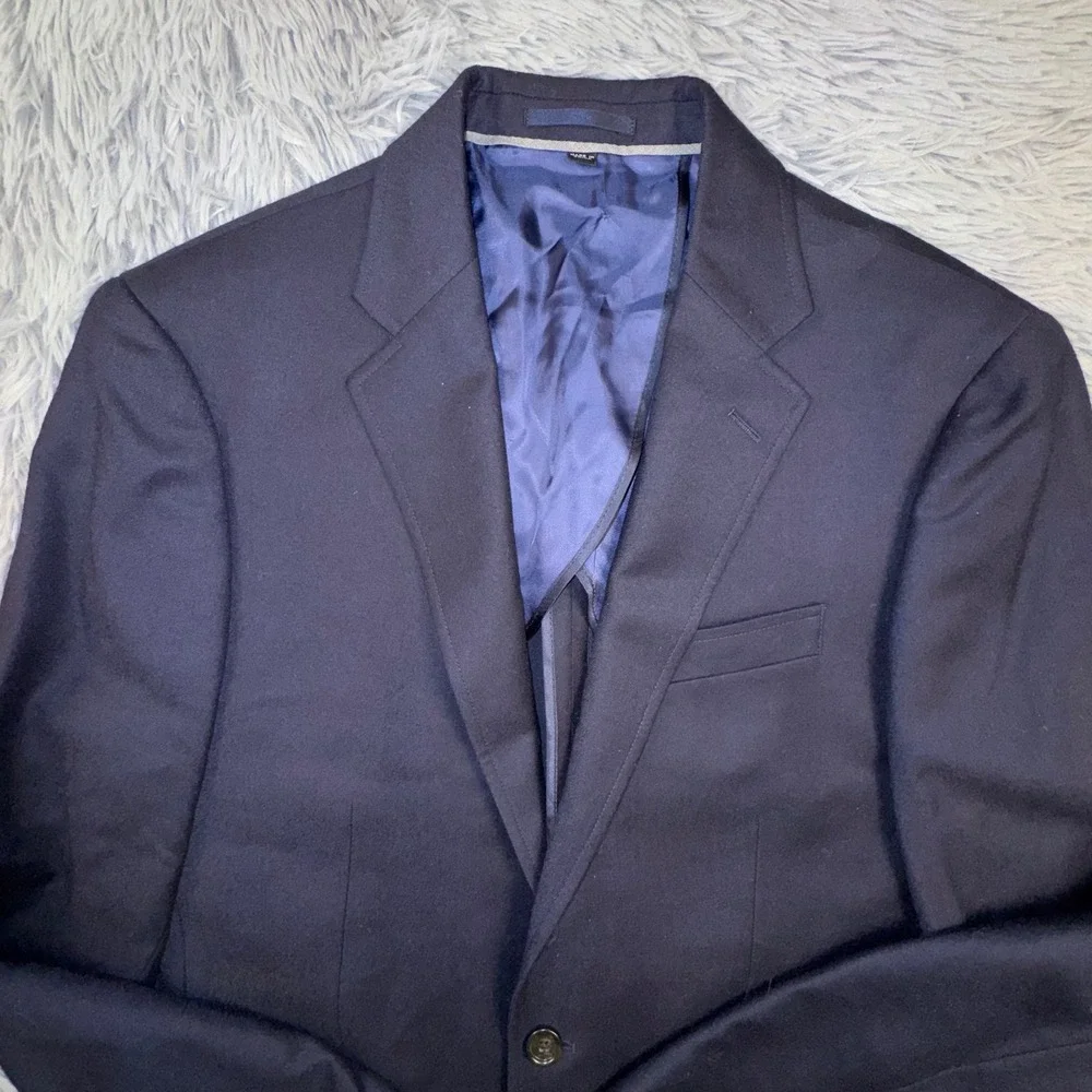 J Crew Blazer Men's 38R Ludlow Slim Fit American Woolen Navy Unstructured Jacket